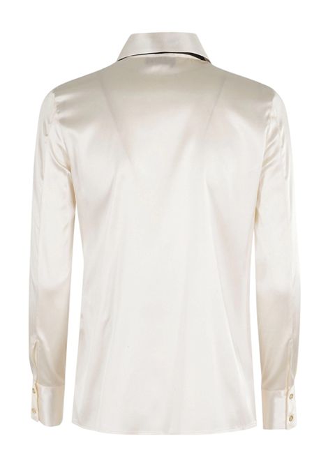  Silk satin shirt with bow tie ELISABETTA FRANCHI | shirts | CA10756E2EF1
